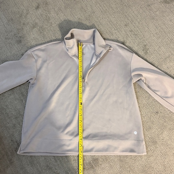 Apana Women's Light Gray Quarter-Zip Sweatshirt - Picture 5 of 7